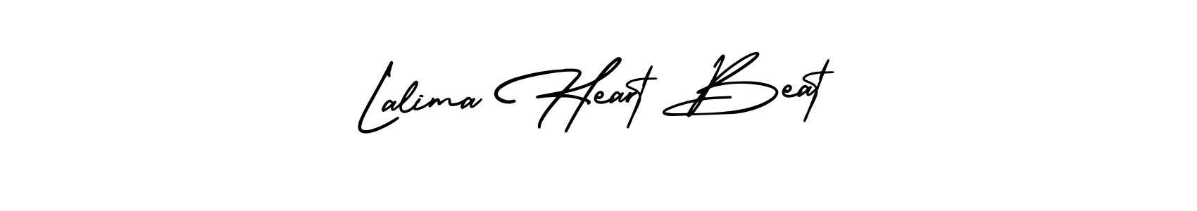 How to make Lalima Heart Beat signature? AmerikaSignatureDemo-Regular is a professional autograph style. Create handwritten signature for Lalima Heart Beat name. Lalima Heart Beat signature style 3 images and pictures png