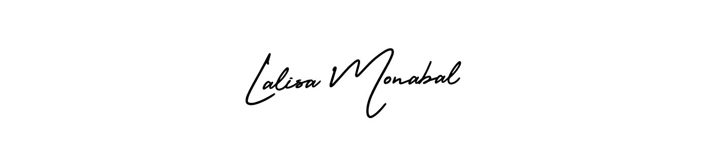 Design your own signature with our free online signature maker. With this signature software, you can create a handwritten (AmerikaSignatureDemo-Regular) signature for name Lalisa Monabal. Lalisa Monabal signature style 3 images and pictures png