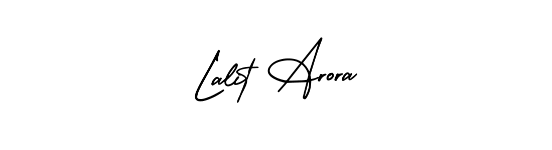 Make a beautiful signature design for name Lalit Arora. With this signature (AmerikaSignatureDemo-Regular) style, you can create a handwritten signature for free. Lalit Arora signature style 3 images and pictures png