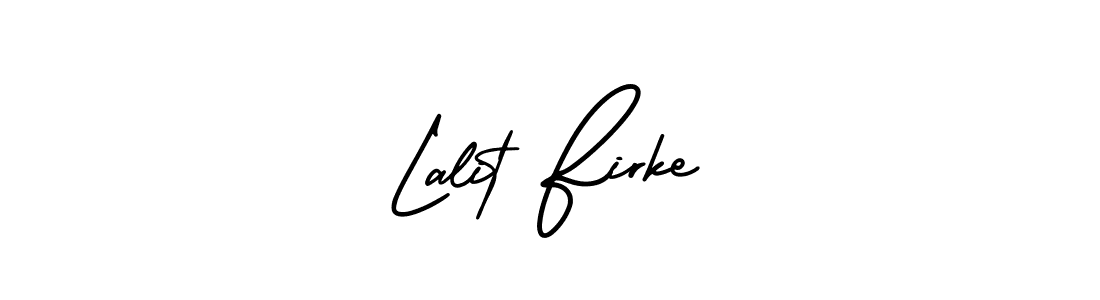 How to make Lalit Firke name signature. Use AmerikaSignatureDemo-Regular style for creating short signs online. This is the latest handwritten sign. Lalit Firke signature style 3 images and pictures png