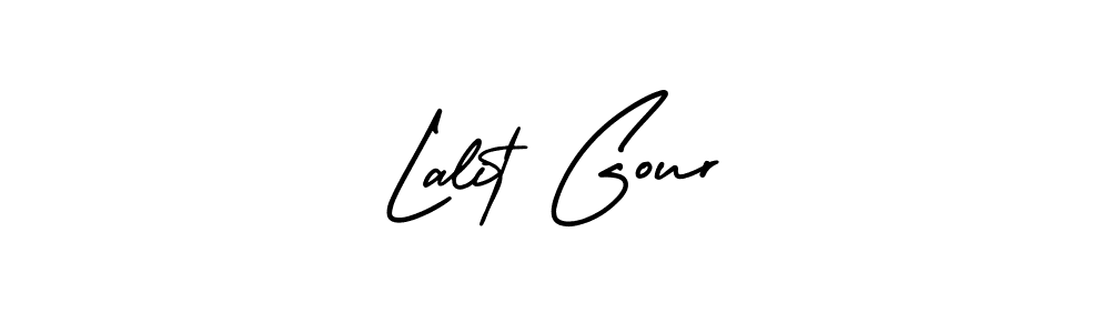 Design your own signature with our free online signature maker. With this signature software, you can create a handwritten (AmerikaSignatureDemo-Regular) signature for name Lalit Gour. Lalit Gour signature style 3 images and pictures png