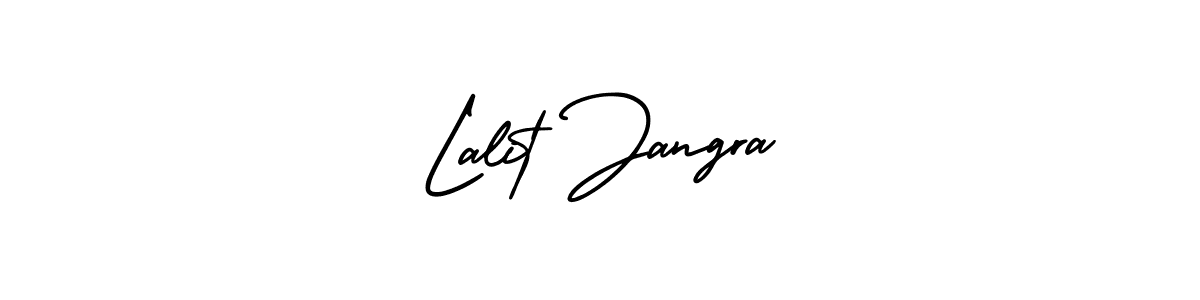 It looks lik you need a new signature style for name Lalit Jangra. Design unique handwritten (AmerikaSignatureDemo-Regular) signature with our free signature maker in just a few clicks. Lalit Jangra signature style 3 images and pictures png