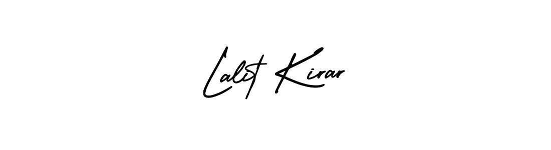 if you are searching for the best signature style for your name Lalit Kirar. so please give up your signature search. here we have designed multiple signature styles  using AmerikaSignatureDemo-Regular. Lalit Kirar signature style 3 images and pictures png