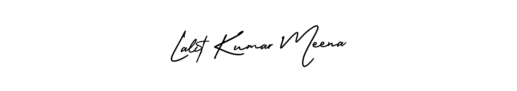 Use a signature maker to create a handwritten signature online. With this signature software, you can design (AmerikaSignatureDemo-Regular) your own signature for name Lalit Kumar Meena. Lalit Kumar Meena signature style 3 images and pictures png