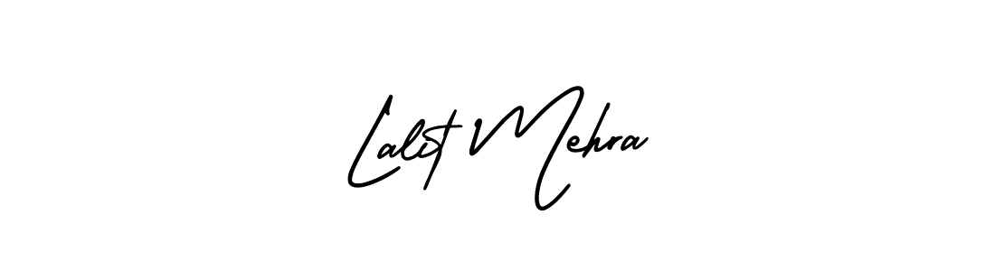 How to make Lalit Mehra name signature. Use AmerikaSignatureDemo-Regular style for creating short signs online. This is the latest handwritten sign. Lalit Mehra signature style 3 images and pictures png