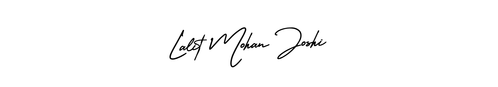 This is the best signature style for the Lalit Mohan Joshi name. Also you like these signature font (AmerikaSignatureDemo-Regular). Mix name signature. Lalit Mohan Joshi signature style 3 images and pictures png