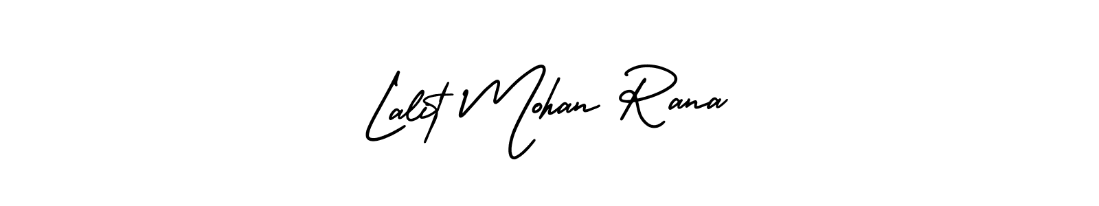 Make a beautiful signature design for name Lalit Mohan Rana. With this signature (AmerikaSignatureDemo-Regular) style, you can create a handwritten signature for free. Lalit Mohan Rana signature style 3 images and pictures png