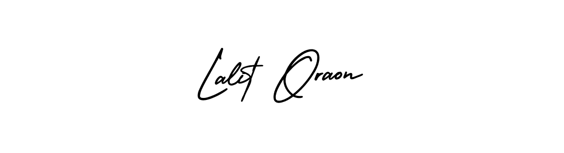 Lalit Oraon stylish signature style. Best Handwritten Sign (AmerikaSignatureDemo-Regular) for my name. Handwritten Signature Collection Ideas for my name Lalit Oraon. Lalit Oraon signature style 3 images and pictures png