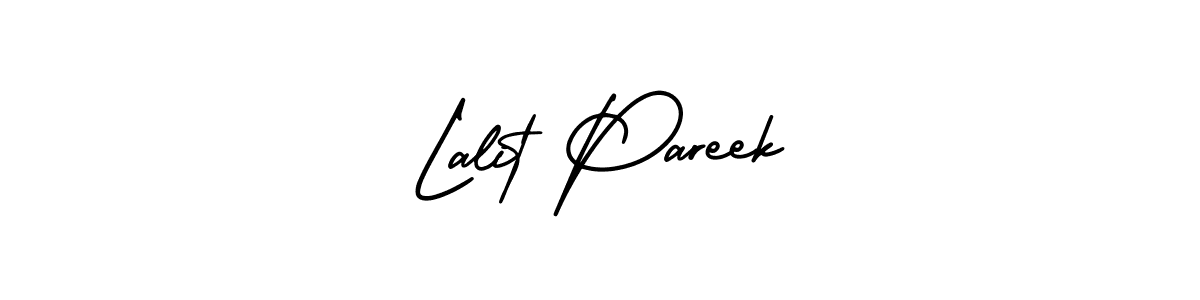 Make a short Lalit Pareek signature style. Manage your documents anywhere anytime using AmerikaSignatureDemo-Regular. Create and add eSignatures, submit forms, share and send files easily. Lalit Pareek signature style 3 images and pictures png