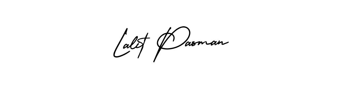 Lalit Pasman stylish signature style. Best Handwritten Sign (AmerikaSignatureDemo-Regular) for my name. Handwritten Signature Collection Ideas for my name Lalit Pasman. Lalit Pasman signature style 3 images and pictures png