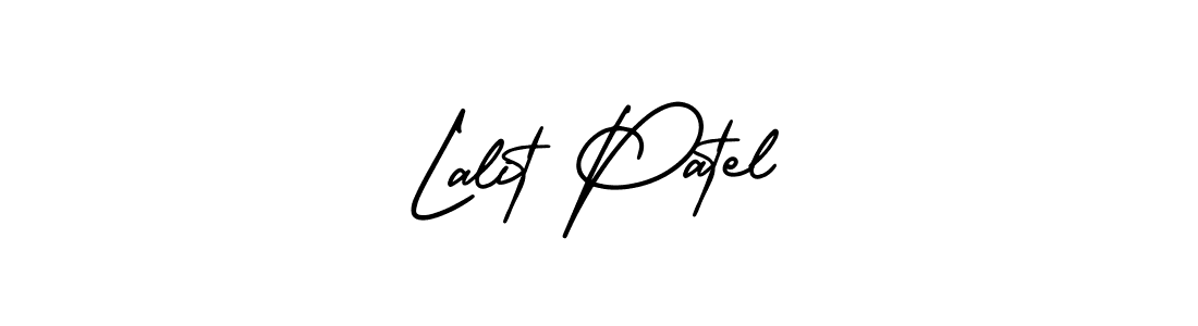 Lalit Patel stylish signature style. Best Handwritten Sign (AmerikaSignatureDemo-Regular) for my name. Handwritten Signature Collection Ideas for my name Lalit Patel. Lalit Patel signature style 3 images and pictures png