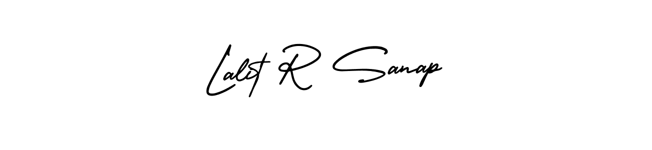 Make a beautiful signature design for name Lalit R Sanap. With this signature (AmerikaSignatureDemo-Regular) style, you can create a handwritten signature for free. Lalit R Sanap signature style 3 images and pictures png