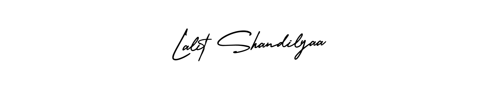 Use a signature maker to create a handwritten signature online. With this signature software, you can design (AmerikaSignatureDemo-Regular) your own signature for name Lalit Shandilyaa. Lalit Shandilyaa signature style 3 images and pictures png