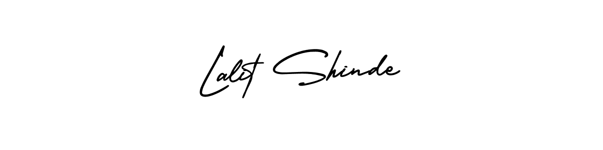 How to make Lalit Shinde name signature. Use AmerikaSignatureDemo-Regular style for creating short signs online. This is the latest handwritten sign. Lalit Shinde signature style 3 images and pictures png