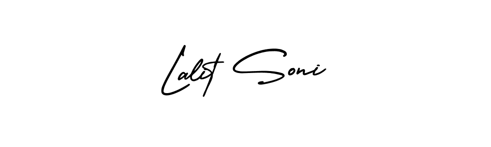 Make a short Lalit Soni signature style. Manage your documents anywhere anytime using AmerikaSignatureDemo-Regular. Create and add eSignatures, submit forms, share and send files easily. Lalit Soni signature style 3 images and pictures png