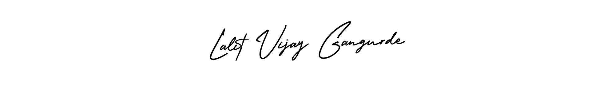 Make a beautiful signature design for name Lalit Vijay Gangurde. With this signature (AmerikaSignatureDemo-Regular) style, you can create a handwritten signature for free. Lalit Vijay Gangurde signature style 3 images and pictures png