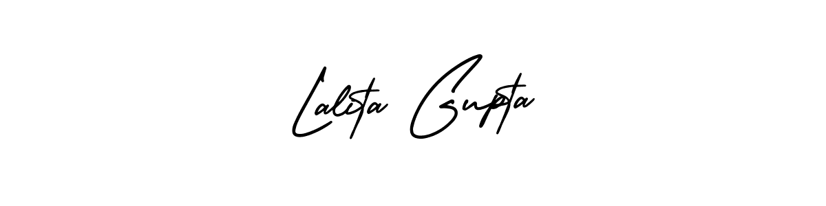 Make a beautiful signature design for name Lalita Gupta. With this signature (AmerikaSignatureDemo-Regular) style, you can create a handwritten signature for free. Lalita Gupta signature style 3 images and pictures png