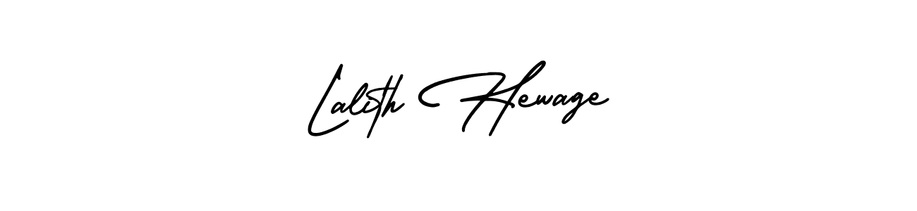 How to make Lalith Hewage name signature. Use AmerikaSignatureDemo-Regular style for creating short signs online. This is the latest handwritten sign. Lalith Hewage signature style 3 images and pictures png