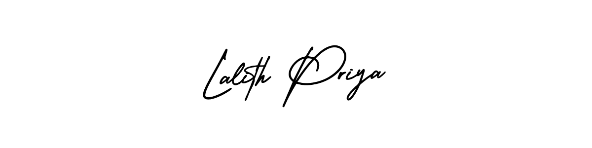 How to Draw Lalith Priya signature style? AmerikaSignatureDemo-Regular is a latest design signature styles for name Lalith Priya. Lalith Priya signature style 3 images and pictures png