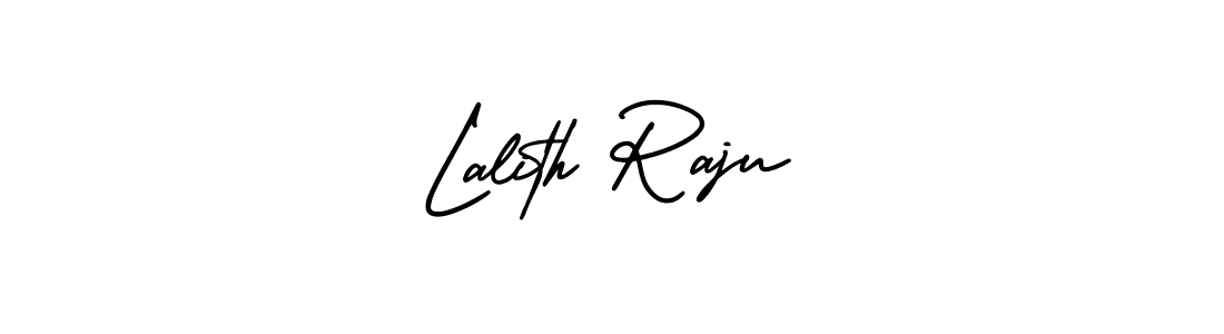 How to make Lalith Raju signature? AmerikaSignatureDemo-Regular is a professional autograph style. Create handwritten signature for Lalith Raju name. Lalith Raju signature style 3 images and pictures png