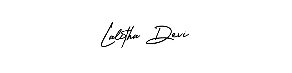 Lalitha Devi stylish signature style. Best Handwritten Sign (AmerikaSignatureDemo-Regular) for my name. Handwritten Signature Collection Ideas for my name Lalitha Devi. Lalitha Devi signature style 3 images and pictures png