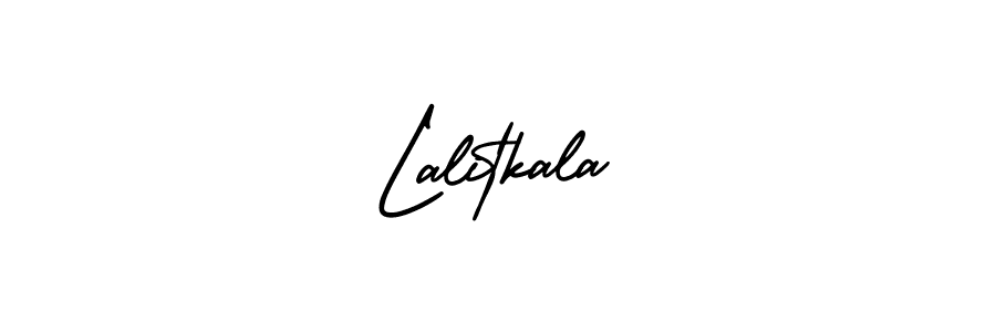 Make a beautiful signature design for name Lalitkala. With this signature (AmerikaSignatureDemo-Regular) style, you can create a handwritten signature for free. Lalitkala signature style 3 images and pictures png