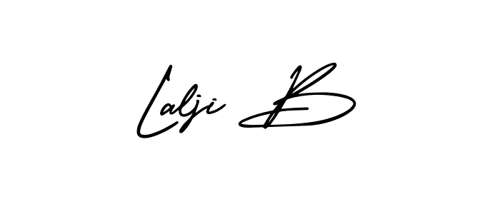 Design your own signature with our free online signature maker. With this signature software, you can create a handwritten (AmerikaSignatureDemo-Regular) signature for name Lalji B. Lalji B signature style 3 images and pictures png