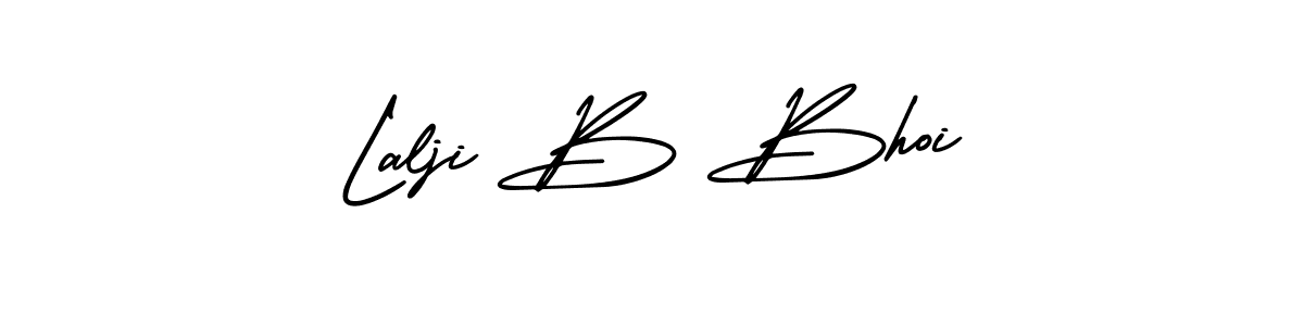 Design your own signature with our free online signature maker. With this signature software, you can create a handwritten (AmerikaSignatureDemo-Regular) signature for name Lalji B Bhoi. Lalji B Bhoi signature style 3 images and pictures png