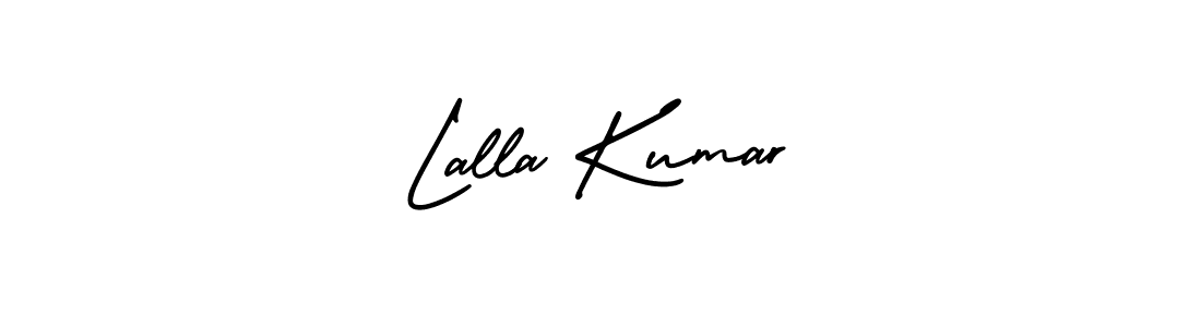 Design your own signature with our free online signature maker. With this signature software, you can create a handwritten (AmerikaSignatureDemo-Regular) signature for name Lalla Kumar. Lalla Kumar signature style 3 images and pictures png