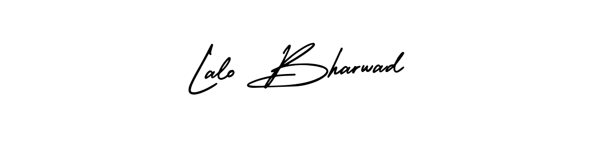 This is the best signature style for the Lalo Bharwad name. Also you like these signature font (AmerikaSignatureDemo-Regular). Mix name signature. Lalo Bharwad signature style 3 images and pictures png