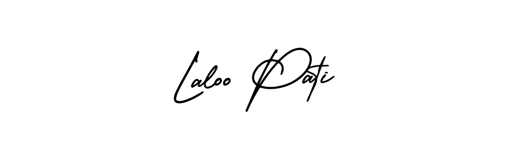 It looks lik you need a new signature style for name Laloo Pati. Design unique handwritten (AmerikaSignatureDemo-Regular) signature with our free signature maker in just a few clicks. Laloo Pati signature style 3 images and pictures png