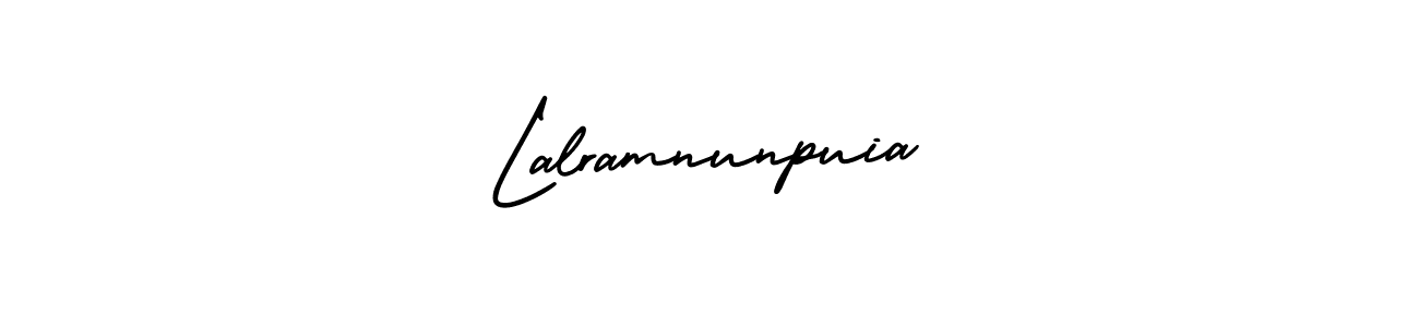 Use a signature maker to create a handwritten signature online. With this signature software, you can design (AmerikaSignatureDemo-Regular) your own signature for name Lalramnunpuia. Lalramnunpuia signature style 3 images and pictures png