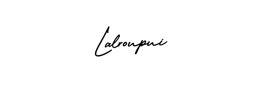 Make a beautiful signature design for name Lalroupui. With this signature (AmerikaSignatureDemo-Regular) style, you can create a handwritten signature for free. Lalroupui signature style 3 images and pictures png