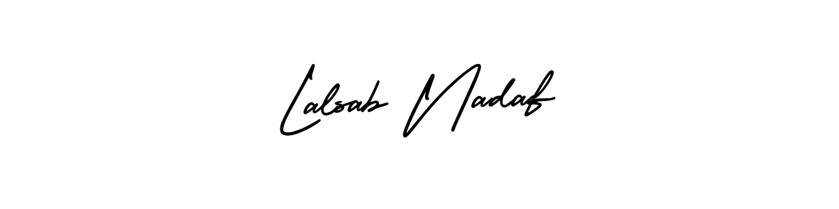 You can use this online signature creator to create a handwritten signature for the name Lalsab Nadaf. This is the best online autograph maker. Lalsab Nadaf signature style 3 images and pictures png