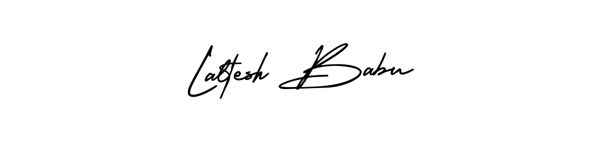 How to make Laltesh Babu name signature. Use AmerikaSignatureDemo-Regular style for creating short signs online. This is the latest handwritten sign. Laltesh Babu signature style 3 images and pictures png