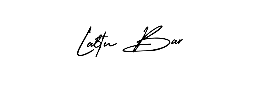 Design your own signature with our free online signature maker. With this signature software, you can create a handwritten (AmerikaSignatureDemo-Regular) signature for name Laltu Bar. Laltu Bar signature style 3 images and pictures png