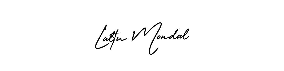 Use a signature maker to create a handwritten signature online. With this signature software, you can design (AmerikaSignatureDemo-Regular) your own signature for name Laltu Mondal. Laltu Mondal signature style 3 images and pictures png