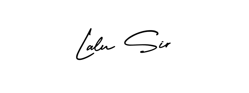 You should practise on your own different ways (AmerikaSignatureDemo-Regular) to write your name (Lalu Sir) in signature. don't let someone else do it for you. Lalu Sir signature style 3 images and pictures png