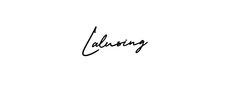 How to make Lalusing signature? AmerikaSignatureDemo-Regular is a professional autograph style. Create handwritten signature for Lalusing name. Lalusing signature style 3 images and pictures png