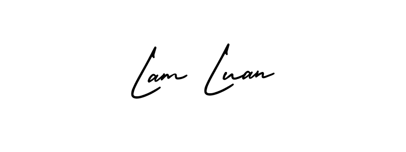Make a short Lam Luan signature style. Manage your documents anywhere anytime using AmerikaSignatureDemo-Regular. Create and add eSignatures, submit forms, share and send files easily. Lam Luan signature style 3 images and pictures png