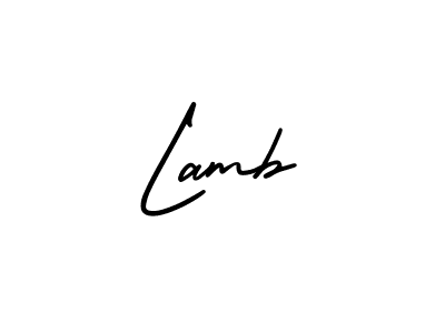 You should practise on your own different ways (AmerikaSignatureDemo-Regular) to write your name (Lamb) in signature. don't let someone else do it for you. Lamb signature style 3 images and pictures png