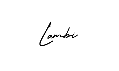 Create a beautiful signature design for name Lambi. With this signature (AmerikaSignatureDemo-Regular) fonts, you can make a handwritten signature for free. Lambi signature style 3 images and pictures png