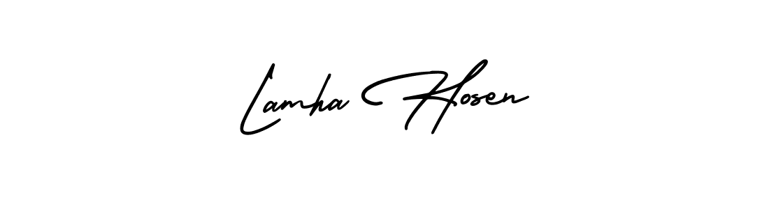 Once you've used our free online signature maker to create your best signature AmerikaSignatureDemo-Regular style, it's time to enjoy all of the benefits that Lamha Hosen name signing documents. Lamha Hosen signature style 3 images and pictures png