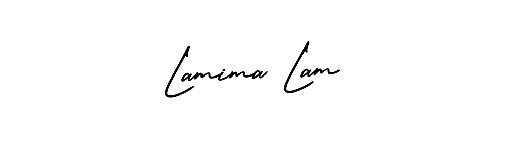 Make a beautiful signature design for name Lamima Lam. Use this online signature maker to create a handwritten signature for free. Lamima Lam signature style 3 images and pictures png