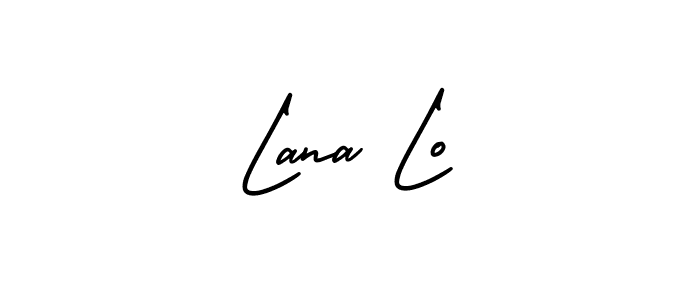 AmerikaSignatureDemo-Regular is a professional signature style that is perfect for those who want to add a touch of class to their signature. It is also a great choice for those who want to make their signature more unique. Get Lana Lo name to fancy signature for free. Lana Lo signature style 3 images and pictures png