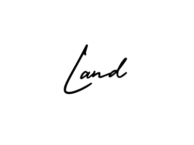 How to make Land name signature. Use AmerikaSignatureDemo-Regular style for creating short signs online. This is the latest handwritten sign. Land signature style 3 images and pictures png