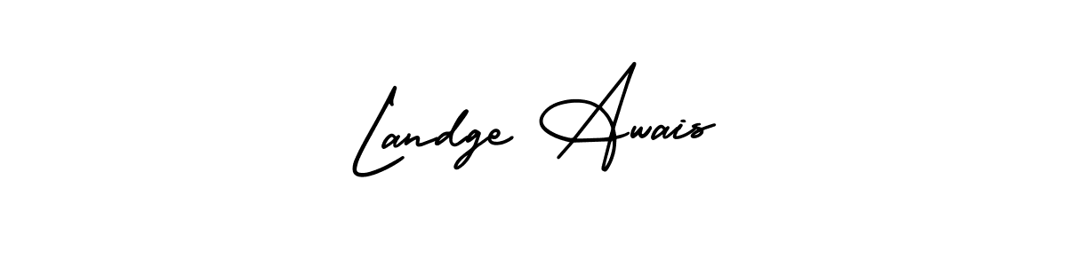 Make a beautiful signature design for name Landge Awais. Use this online signature maker to create a handwritten signature for free. Landge Awais signature style 3 images and pictures png