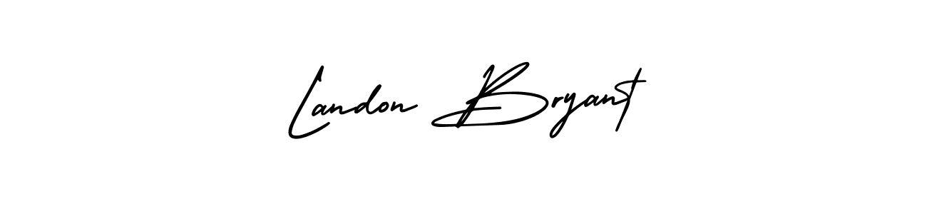 This is the best signature style for the Landon Bryant name. Also you like these signature font (AmerikaSignatureDemo-Regular). Mix name signature. Landon Bryant signature style 3 images and pictures png