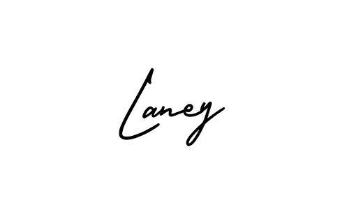 Use a signature maker to create a handwritten signature online. With this signature software, you can design (AmerikaSignatureDemo-Regular) your own signature for name Laney. Laney signature style 3 images and pictures png