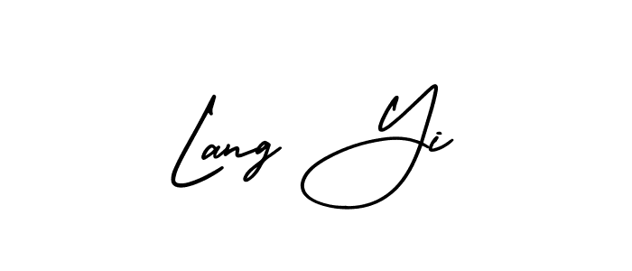 Make a short Lang Yi signature style. Manage your documents anywhere anytime using AmerikaSignatureDemo-Regular. Create and add eSignatures, submit forms, share and send files easily. Lang Yi signature style 3 images and pictures png